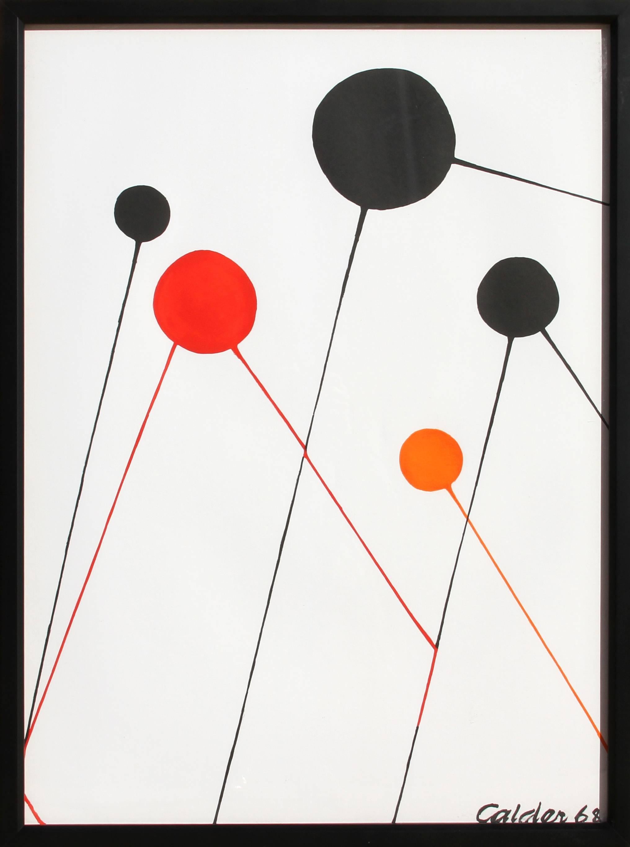 Alexander Calder Abstract Print - Balloons