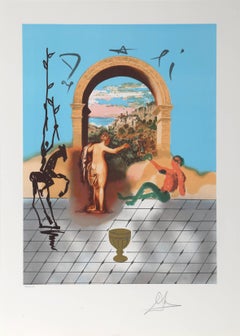 Gateway to the New World, Lithograph by Salvador Dali