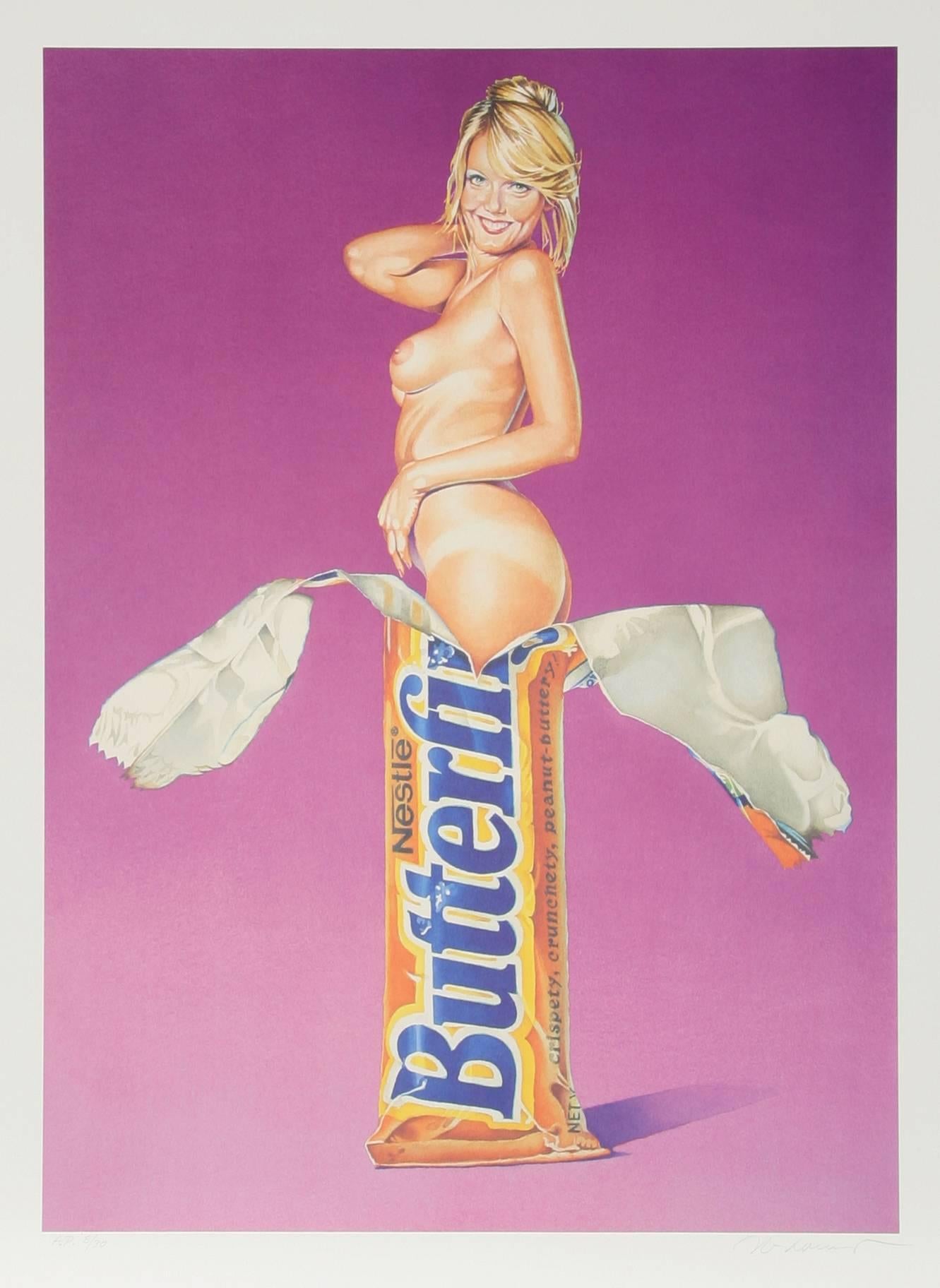 Mel Ramos Nude Print - Butterfinger
