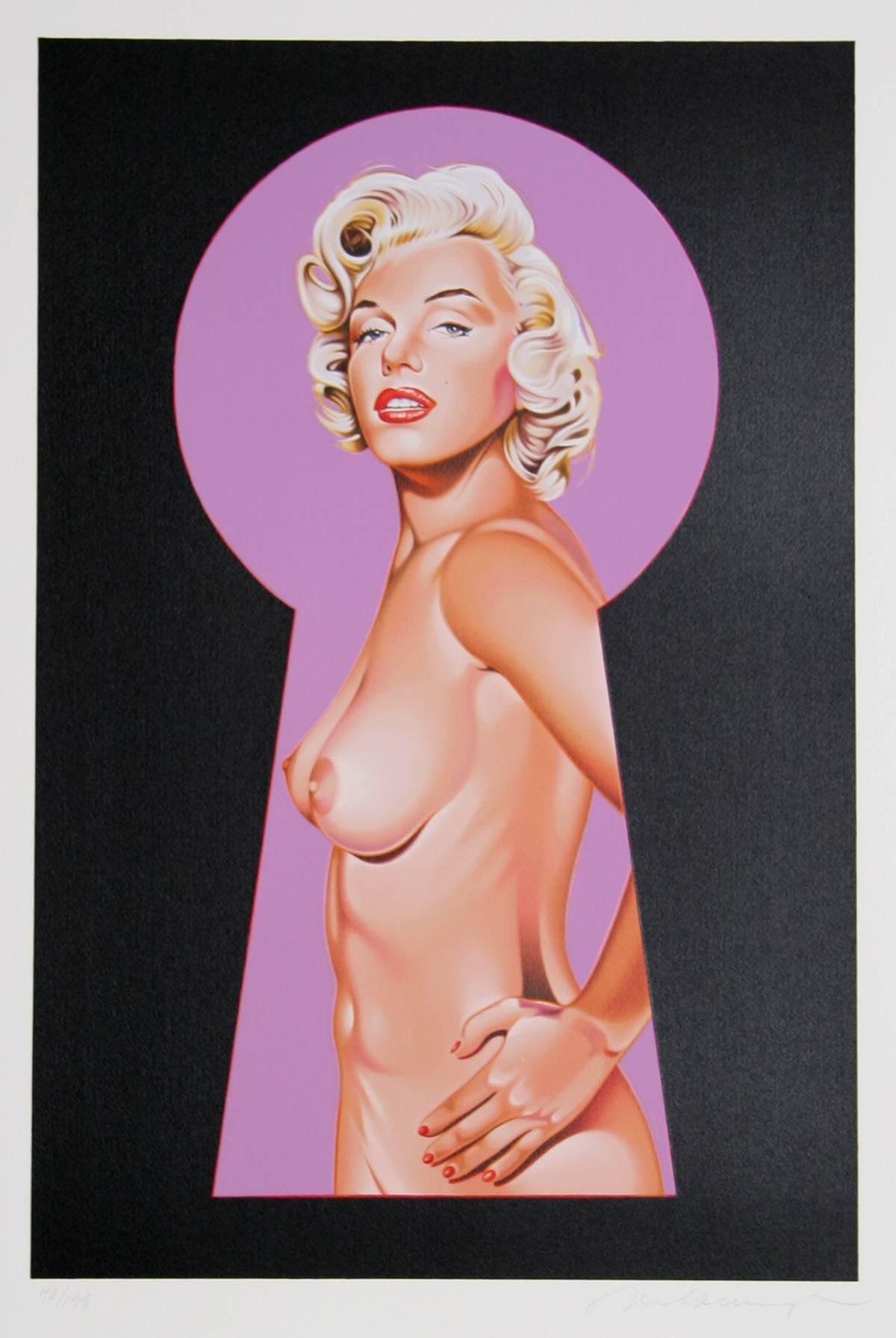 Mel Ramos Nude Print - Peek-a-Boo Marilyn 2
