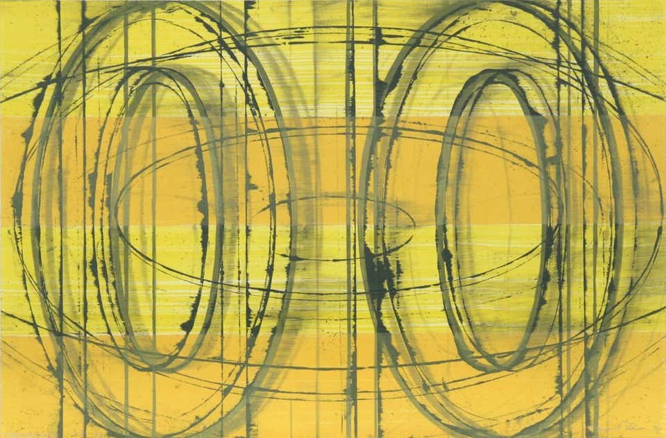 Jabberwock, Abstract Expressionist Lithograph by David Row