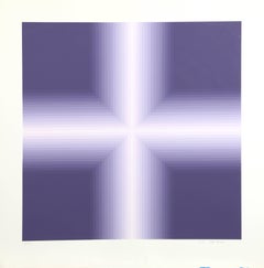 Purple v. 1, OP Art Silkscreen by Babe Shapiro