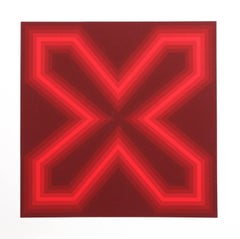 Rot v. 2, Geometrischer abstrakter Raumteiler von Babe Shapiro, Rot