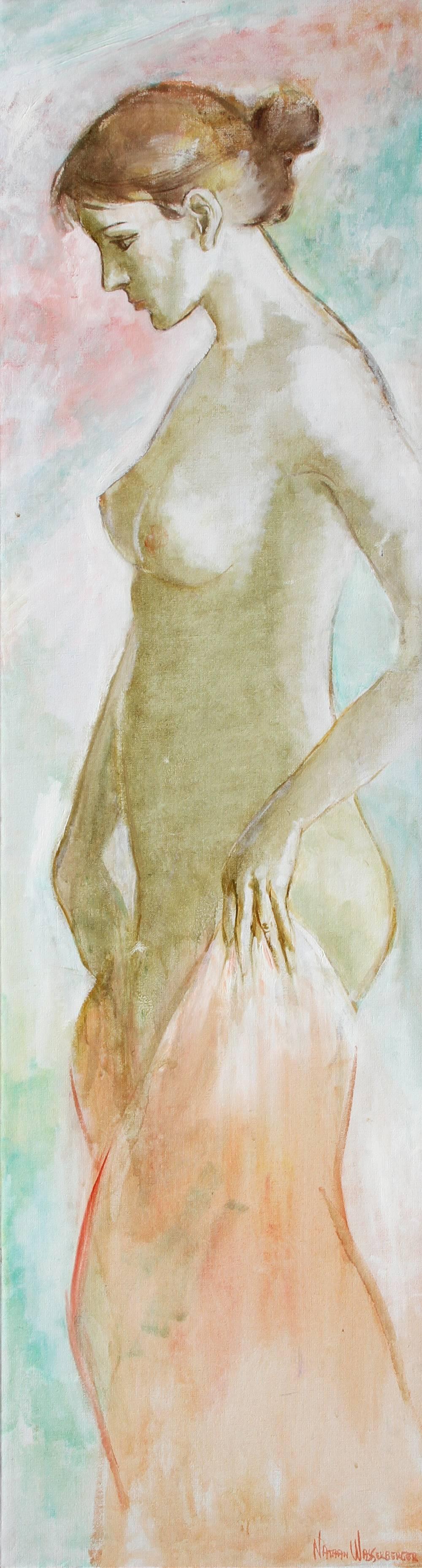 Nathan Wasserberger Nude Painting - Standing Nude