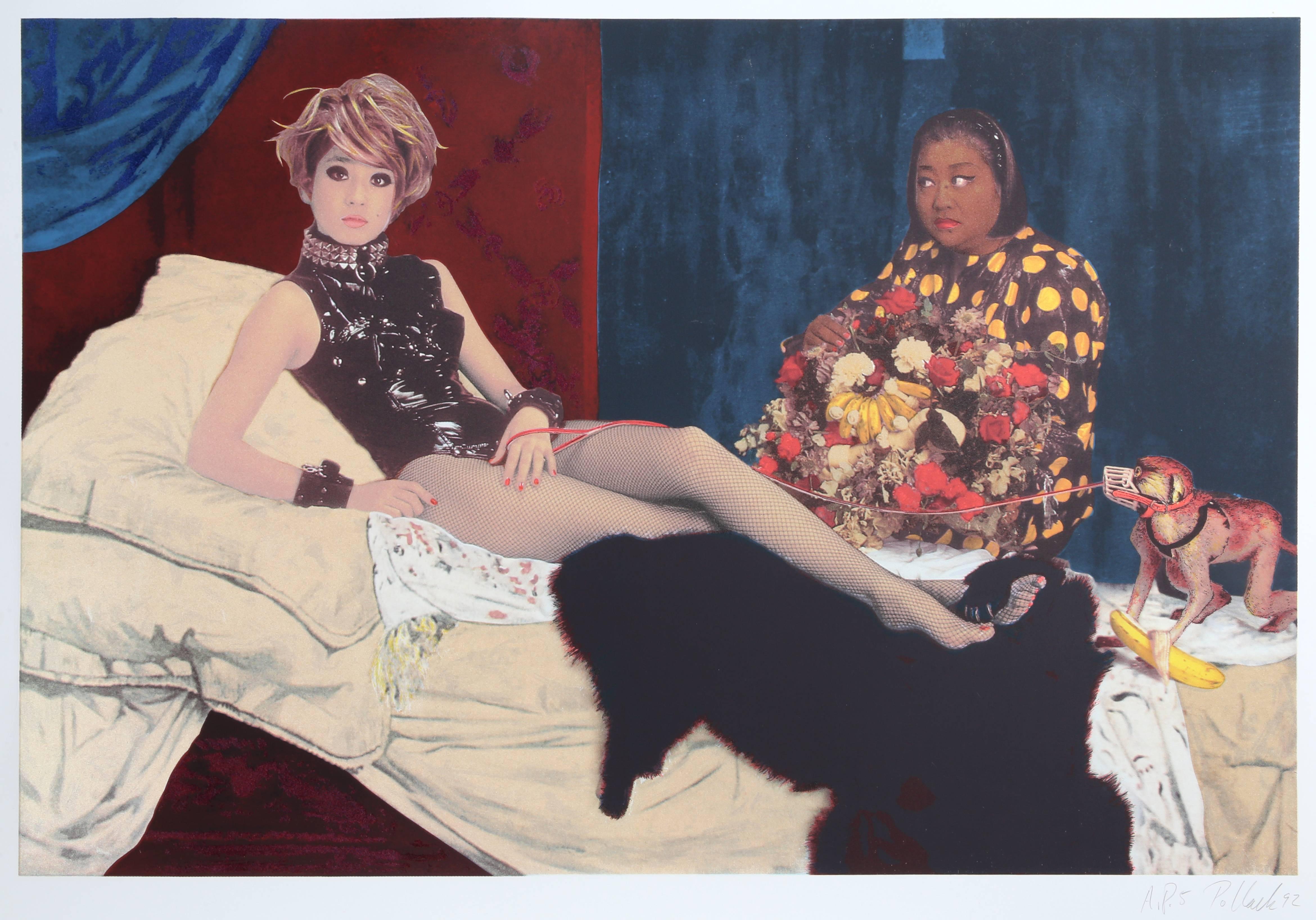 Ries Miyazawa Olympia, litografia Pop Art con glitter di Steven Pollack