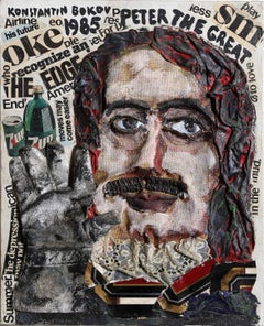 Peter the Great, Mixed Media and Oil Paint on Canvas by Konstantin Bokov