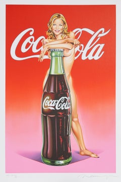 Lola Cola n°4 (Michelle Pfeiffer), lithographie Pop Art de Mel Ramos