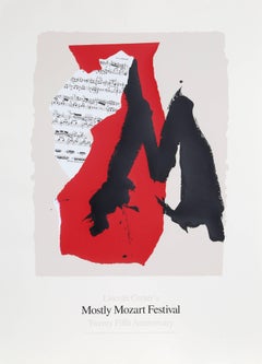 Lincoln Center Mostly Mozart, 25th Anniversary, Lithograph by Robert Motherwell