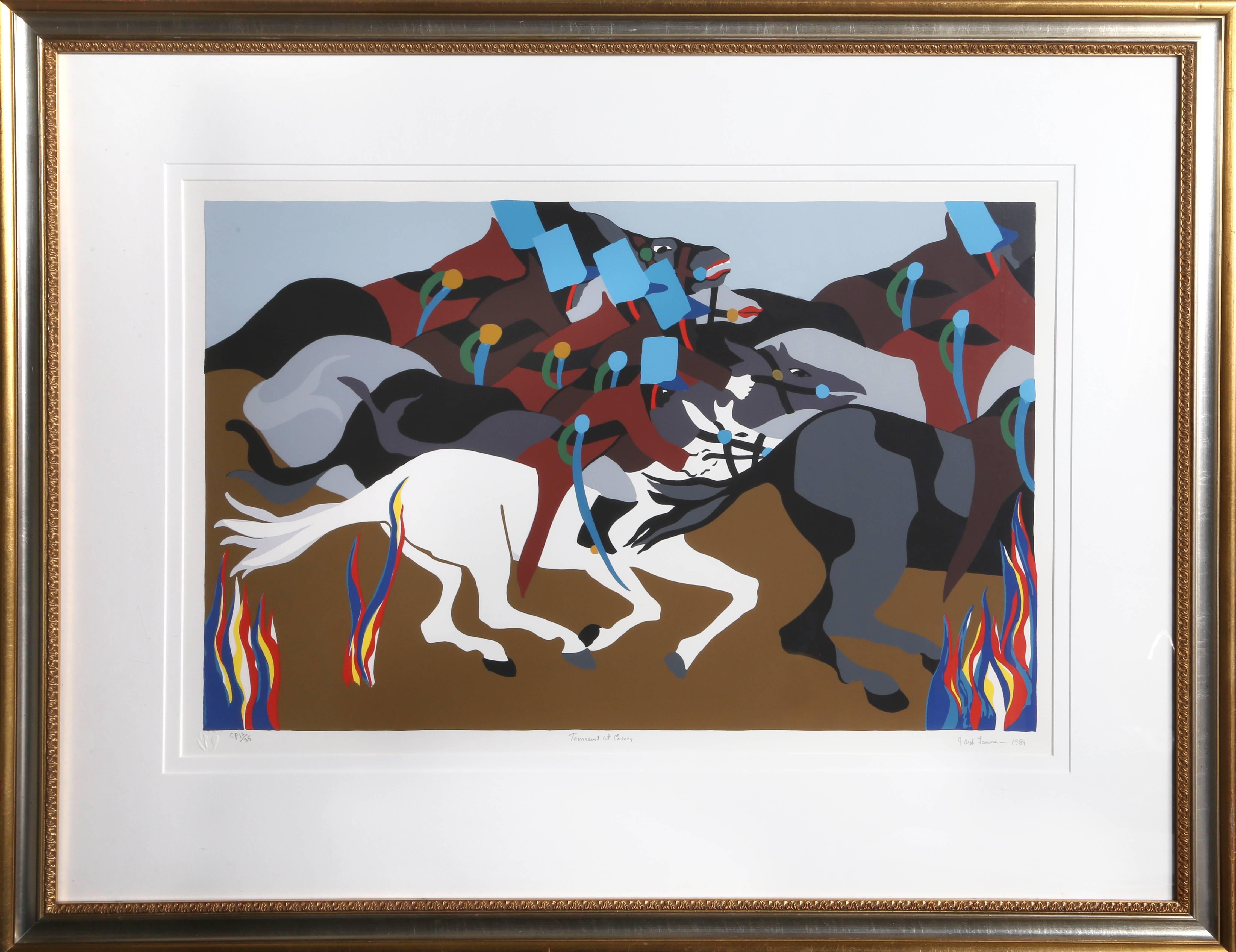 Jacob Lawrence Figurative Print - Toussant at Ennery from Toussant L'Ouverture
