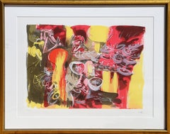 L'eau est Mana, surrealistische Lithographie von Roberto Matta