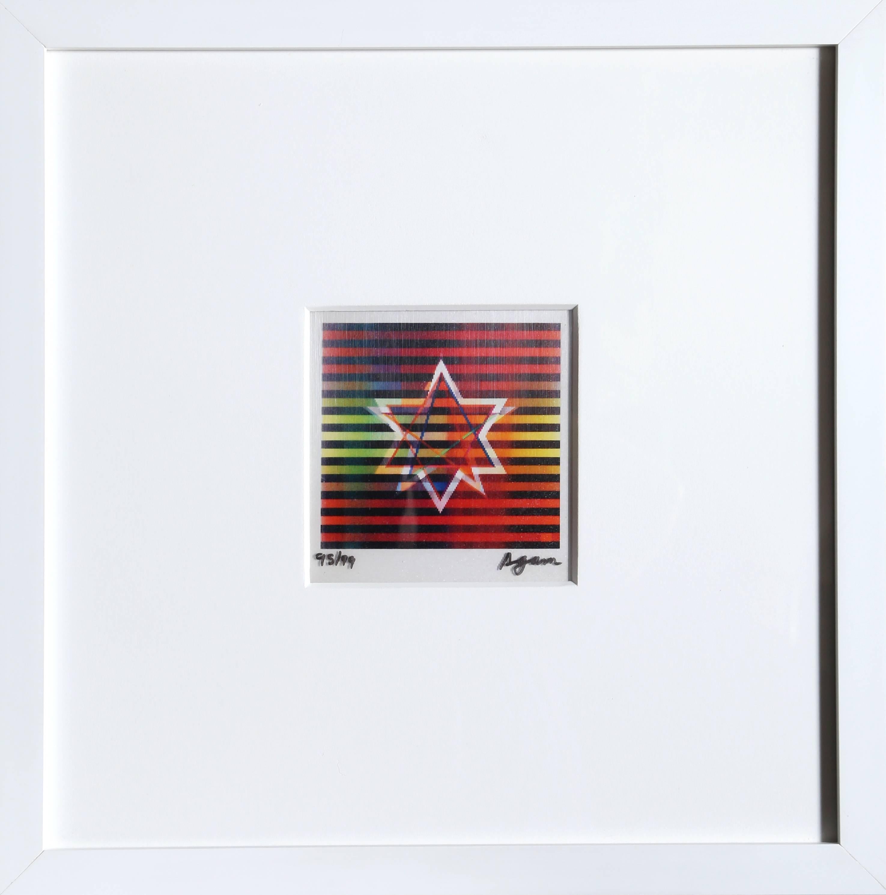 Yaacov Agam Abstract Print - Two Stars (Small)