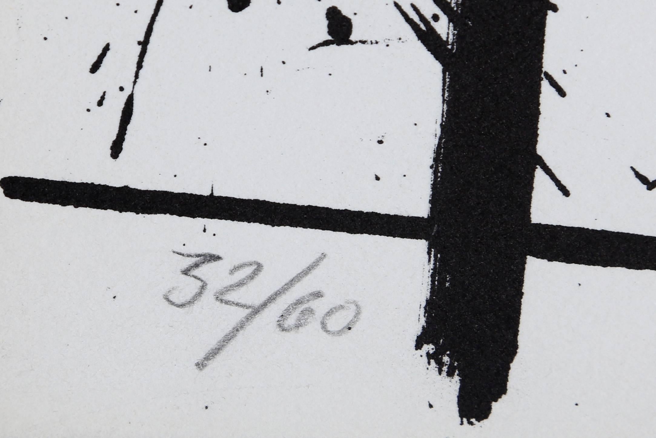 Abstrakte Lithographie ohne Titel 3, K.R.H. Sonderborg im Angebot 1