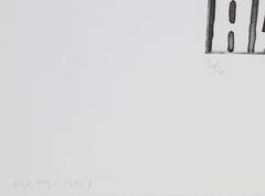 Time Gig, aquatinte géométrique abstraite d' Alan Parker