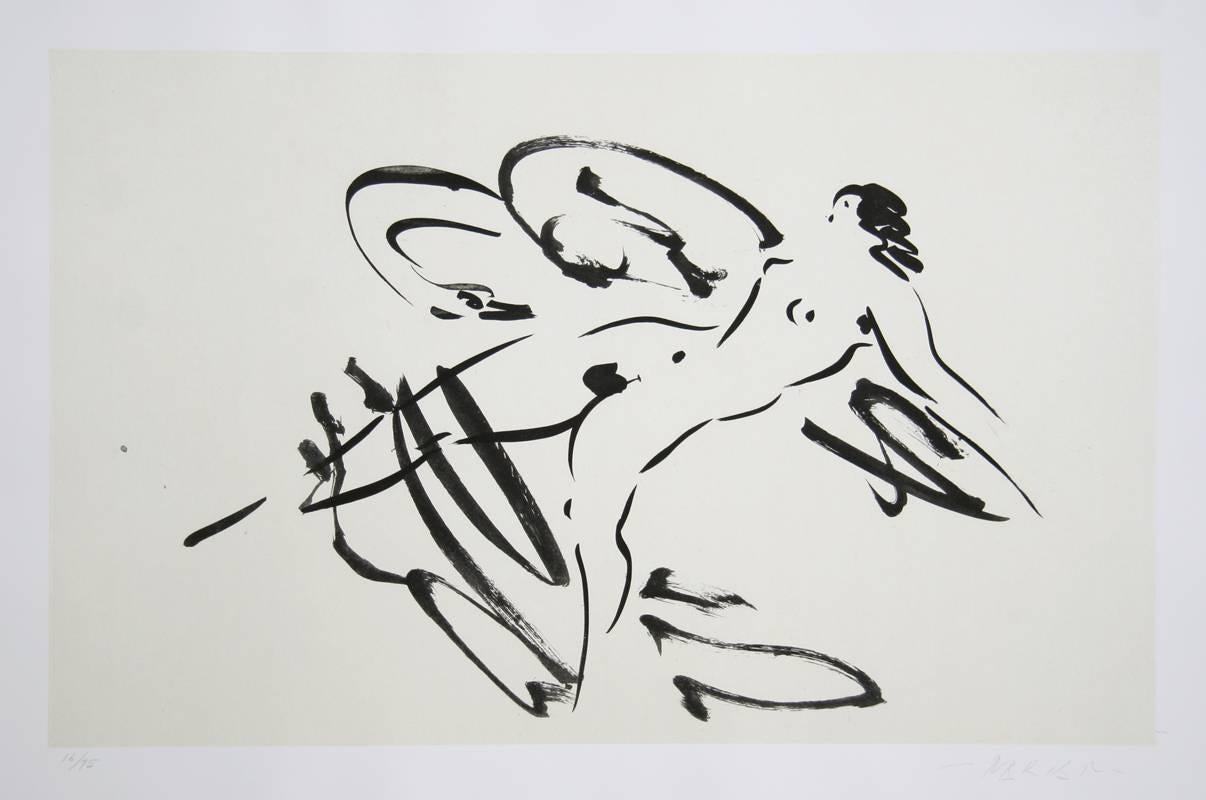 Reuben Nakian Nude Print - Leda and the Swan no. 4