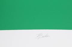 Bauhaus (Rot und Grün), Geometrischer abstrakter Raumteiler von Gisela Beker