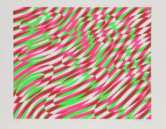Allegro from the Peace Portfolio, Op Art Screenprint by Stanely William Hayter