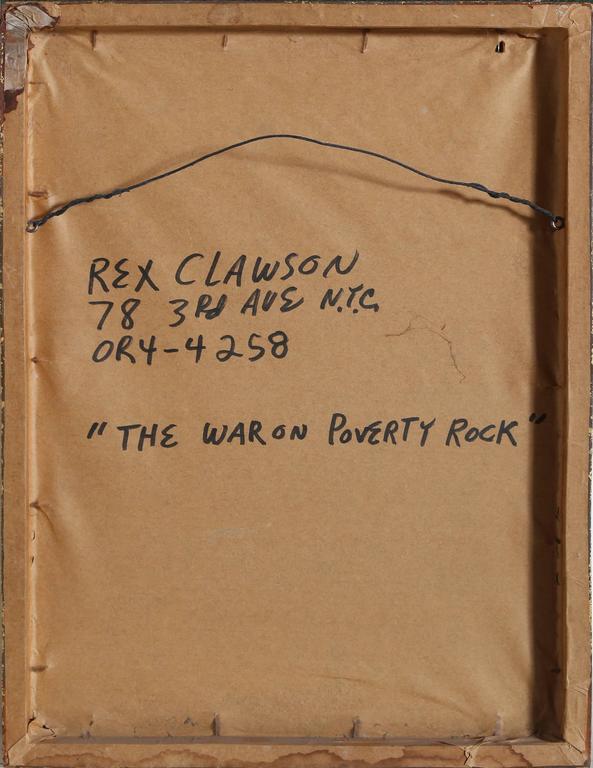 The War on Poverty Rock - Painting by Rex Clawson