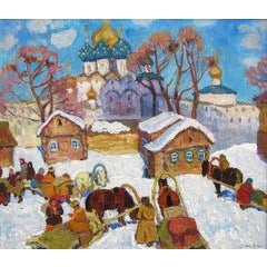 Village in Winter 2