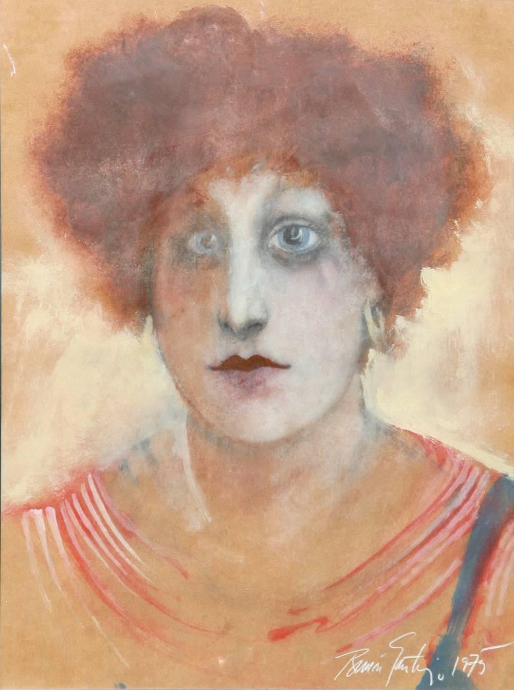 Ramone Santiago Portrait Painting - Judith, Acrylic Painting on Canvas by Ramon Santiago