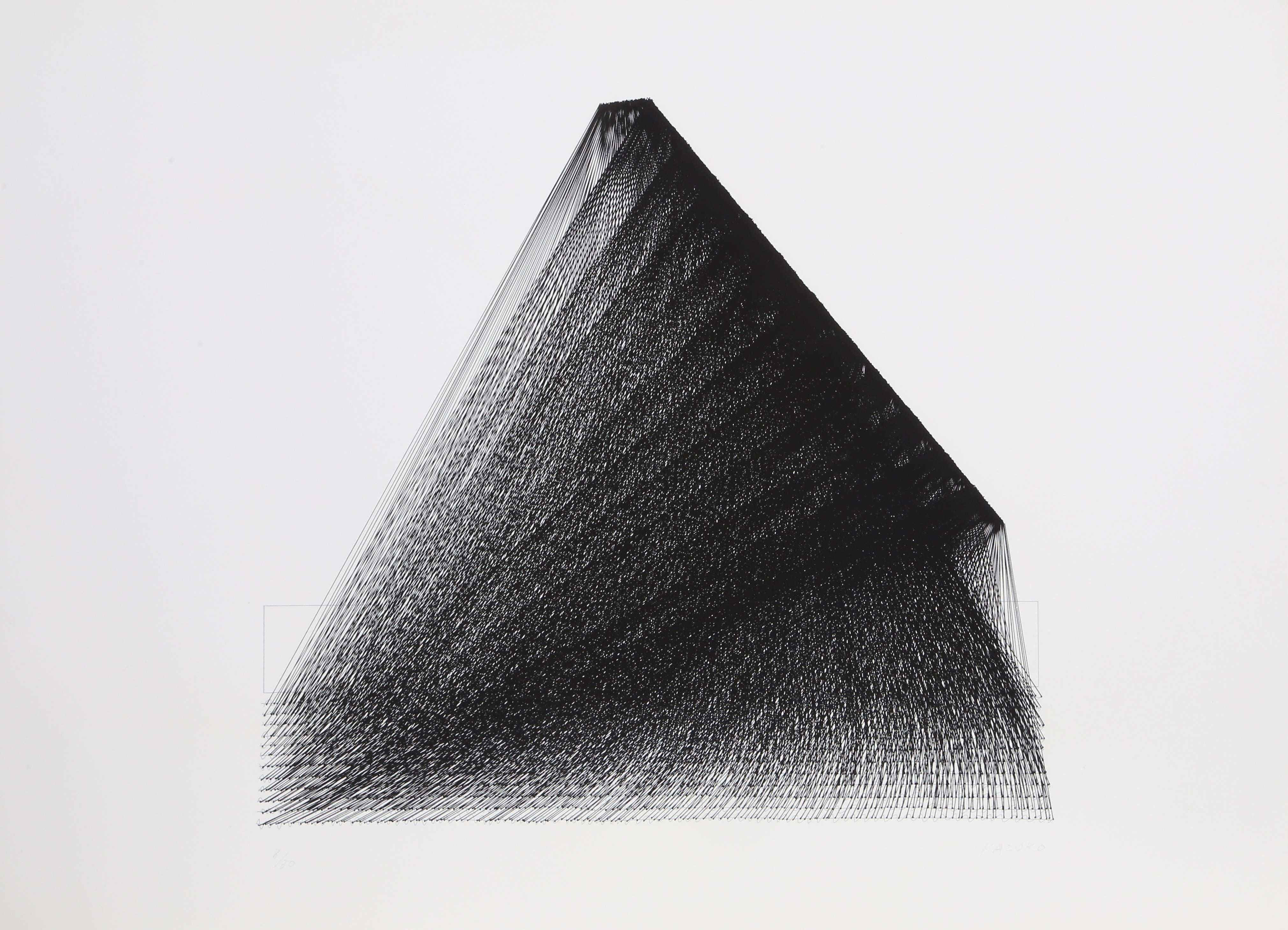 Kazuko Miyamoto Abstract Print - Triangle