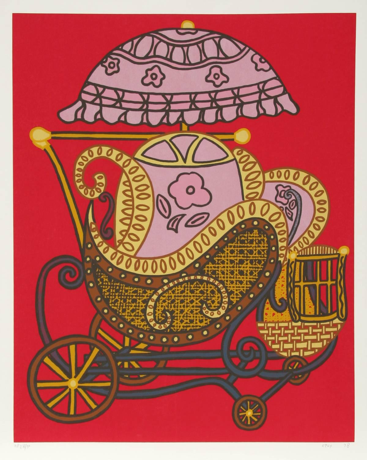 Baby Carriage, Screenprint by William Nelson Copley