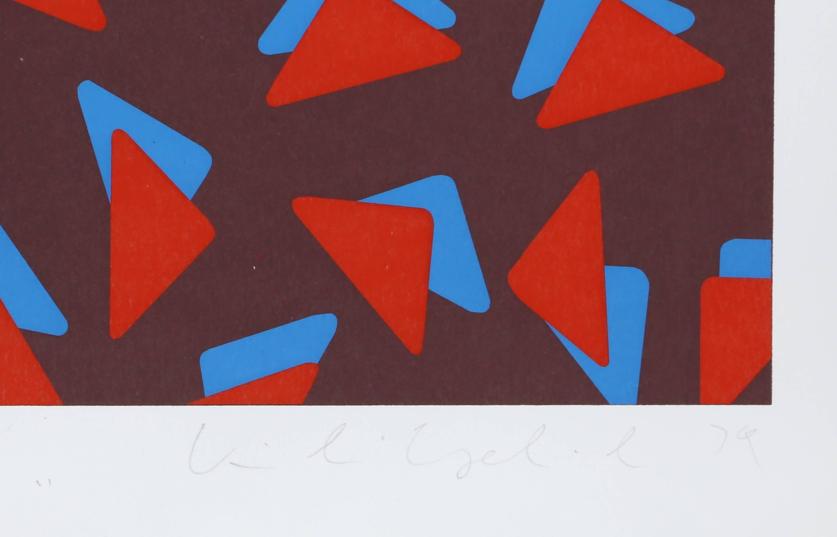 Lady and Triangles - Contemporain Print par Kiki Kogelnik
