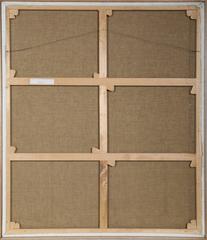 Absence I, peinture à l'huile contemporaine minimaliste de Liana Vassalou