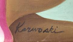 Carousel, Surrealist Oil Painting on Canvas by Richard Karwoski