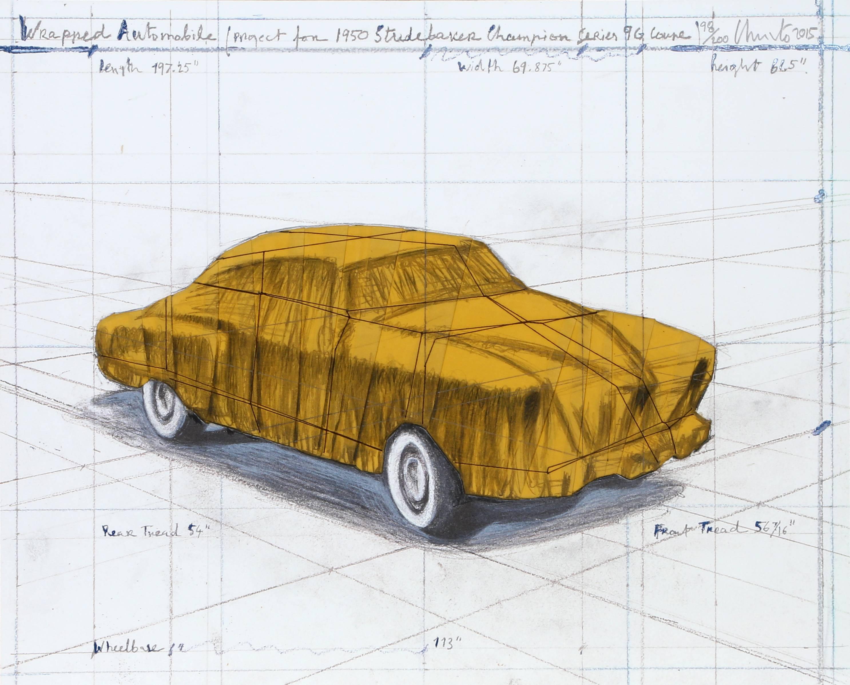 Wrapped Automobile: Project for 1950 Studebaker Champion Series 9G - Print by Christo and Jeanne-Claude
