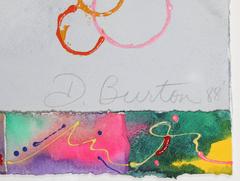 Tutti Frutti, Pop Art Watercolor and Mixed Media Artwork by D. Burton