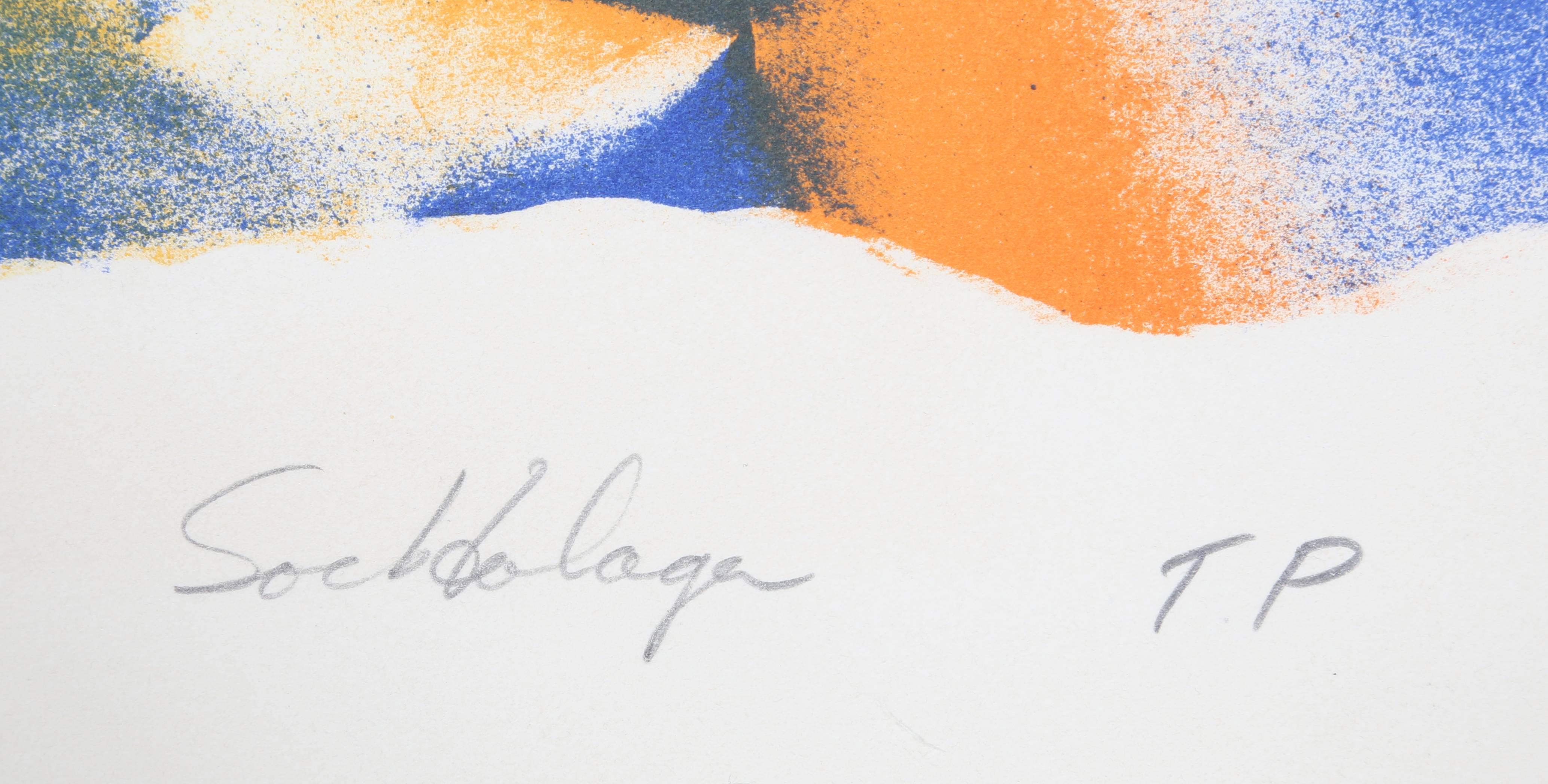Sockdolaga, Abstract Expressionist Screenprint by Don Wyman For Sale 1
