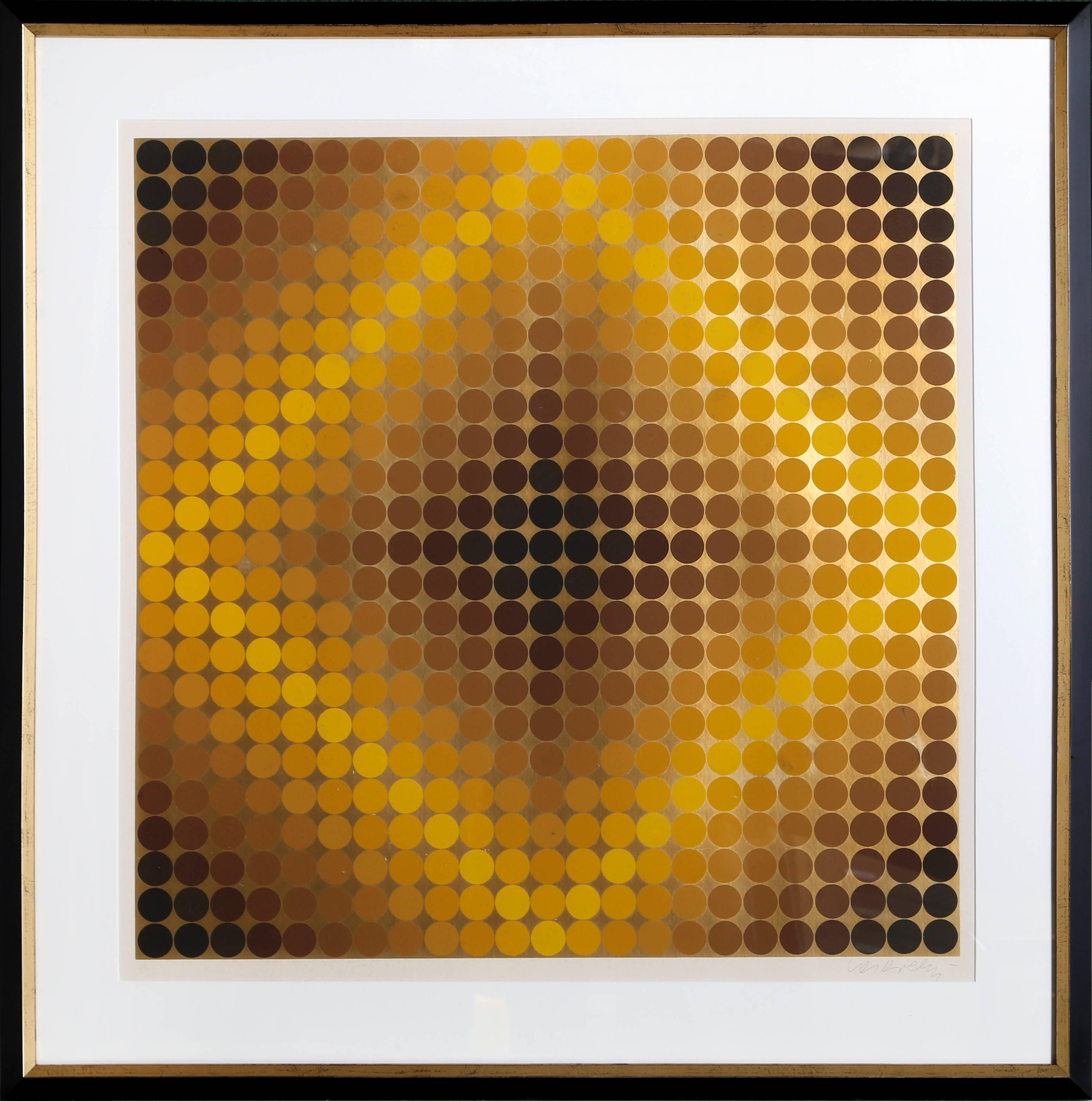 Victor Vasarely Abstract Print - Dia or CF