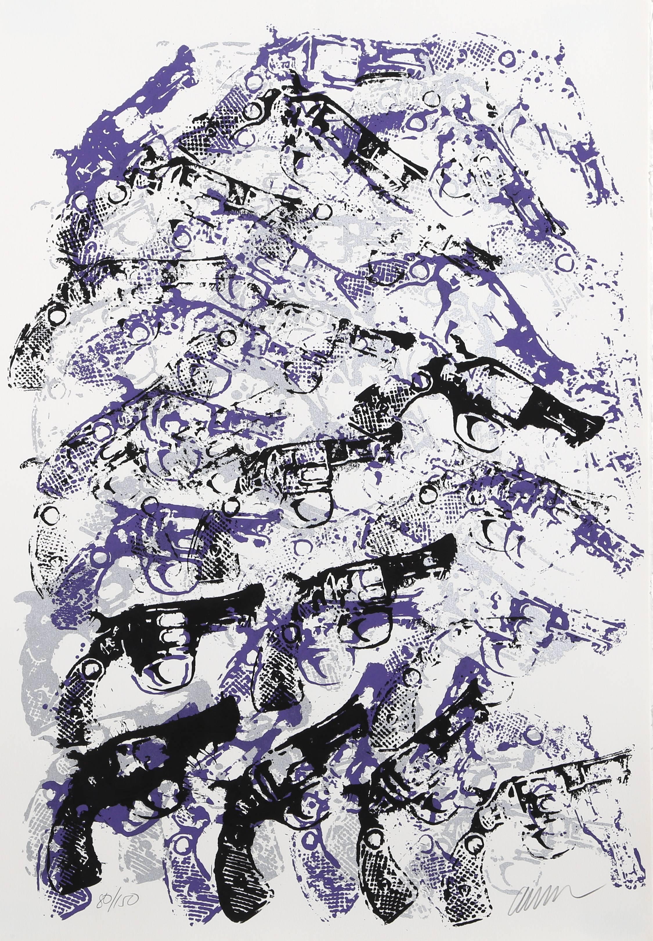 Royal Guns, Abstract Screenprint by Arman
