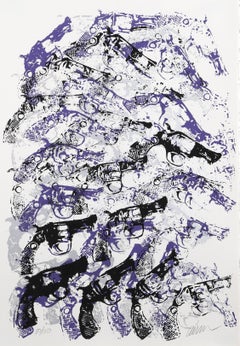 Armas reales, serigrafía abstracta de Arman