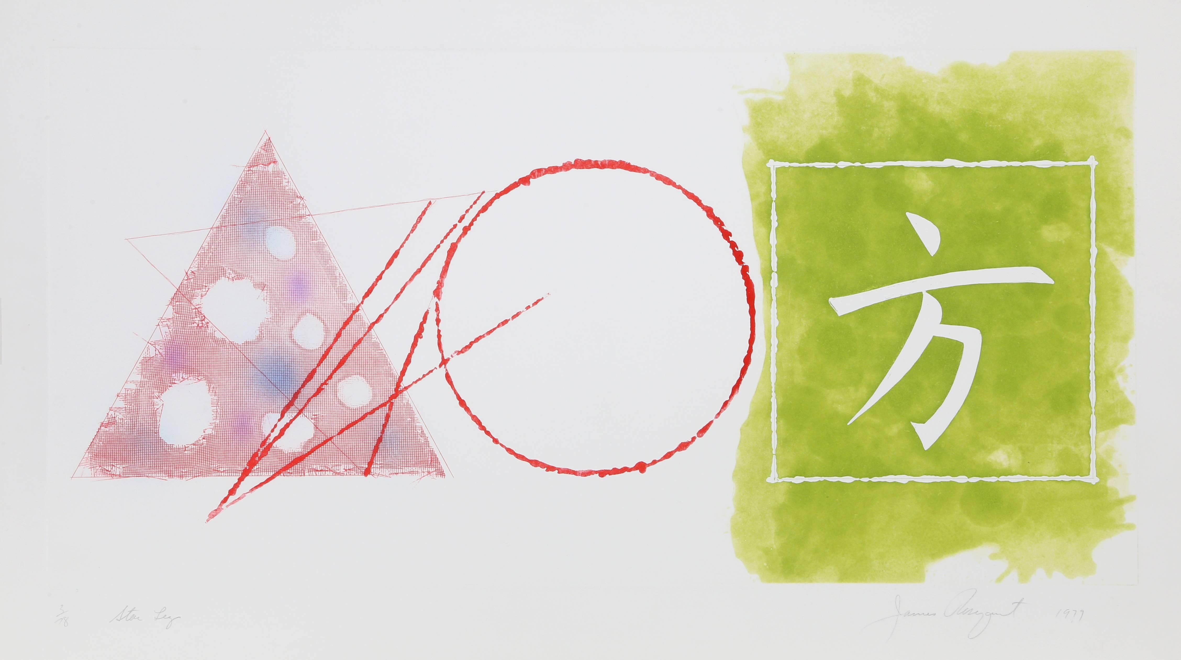 Star Leg (1. Staat), signierte Pop-Art-Radierung von James Rosenquist
