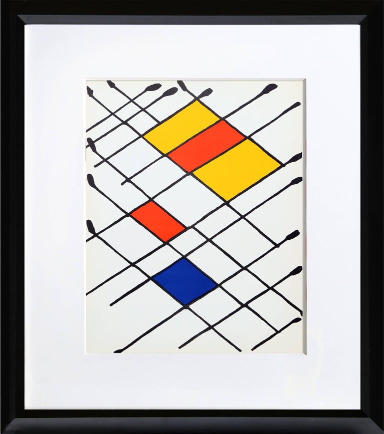 Artist: Alexander Calder, American (1898 - 1976)
Title: Damier from Derriere Le Miroir
Year: 1966
Medium: Lithograph
Size: 14.5 x 10.5 in. (36.83 x 26.67 cm)
Frame Size: 23 x 19 inches 
