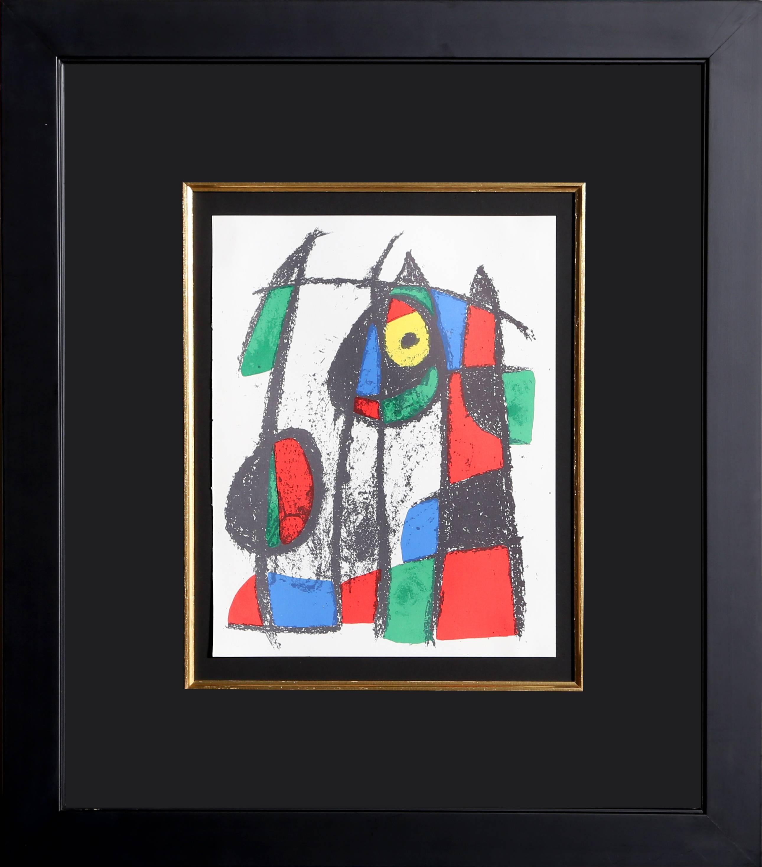 Joan Miró Abstract Print - Preface de Raymond Queneau - Lithographe II