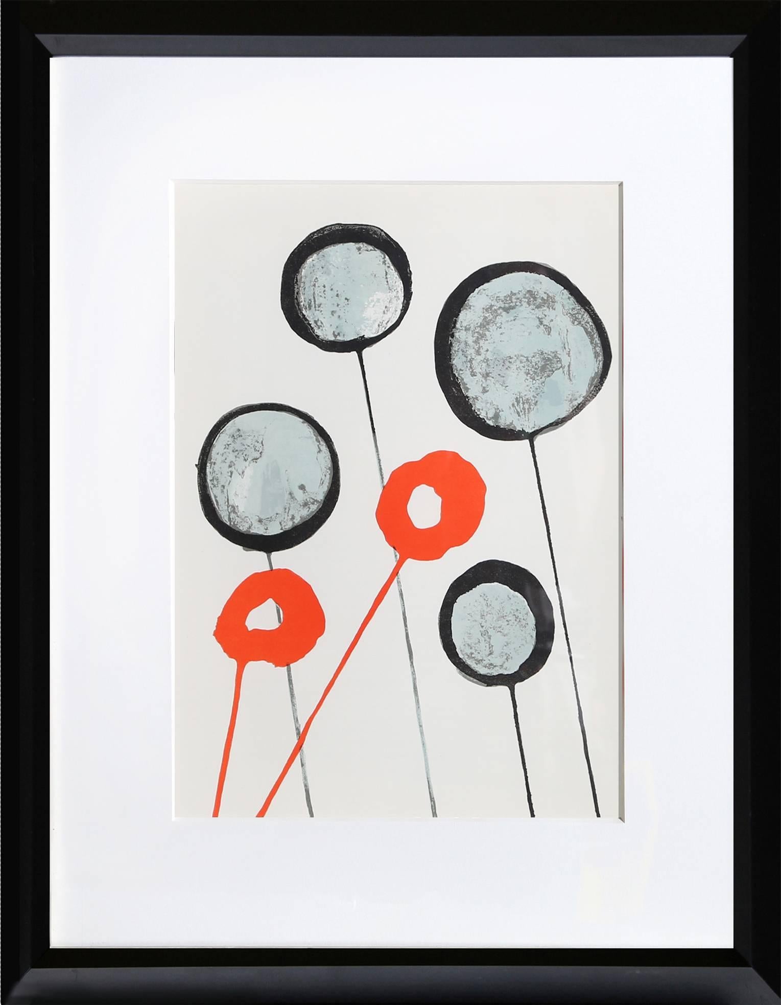 Alexander Calder Abstract Print - Lollipops from Derriere Le Miroir