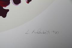 Iris giallo e blu, serigrafia di Lowell Nesbitt