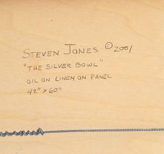 Le bol d'argent, peinture à l'huile photoréaliste de Steven Jones