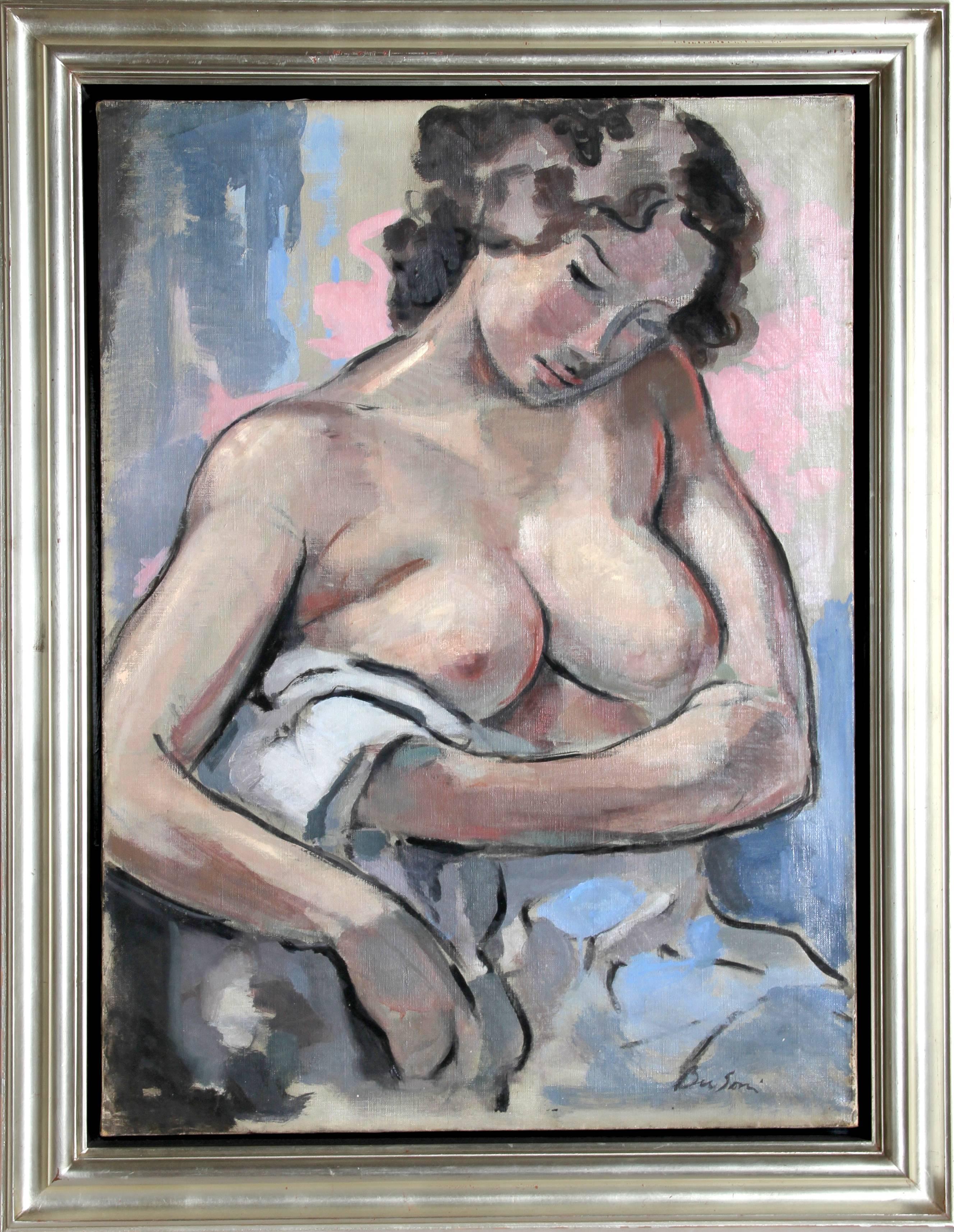 Rafaello Busoni Nude Painting – Apres le Bain