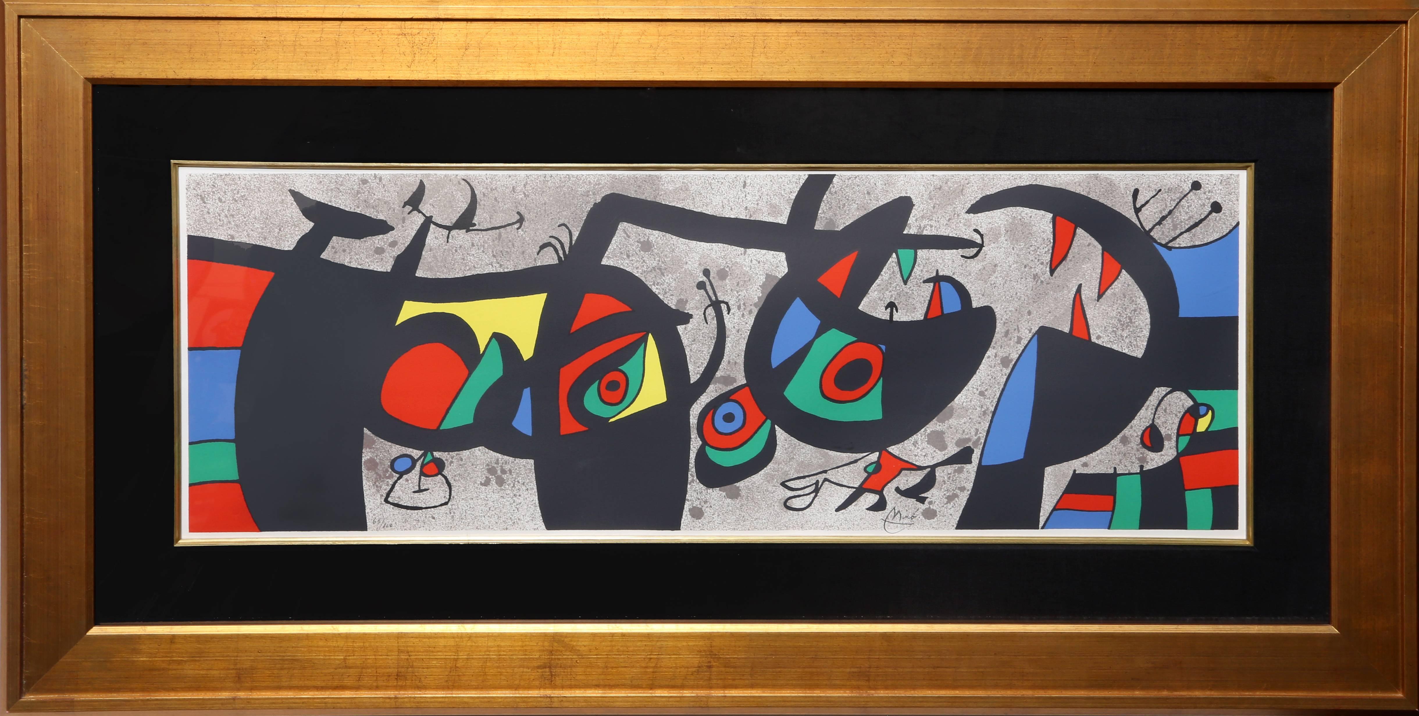 Joan Miró Abstract Print - Le Lezard aux Plumes d
Or