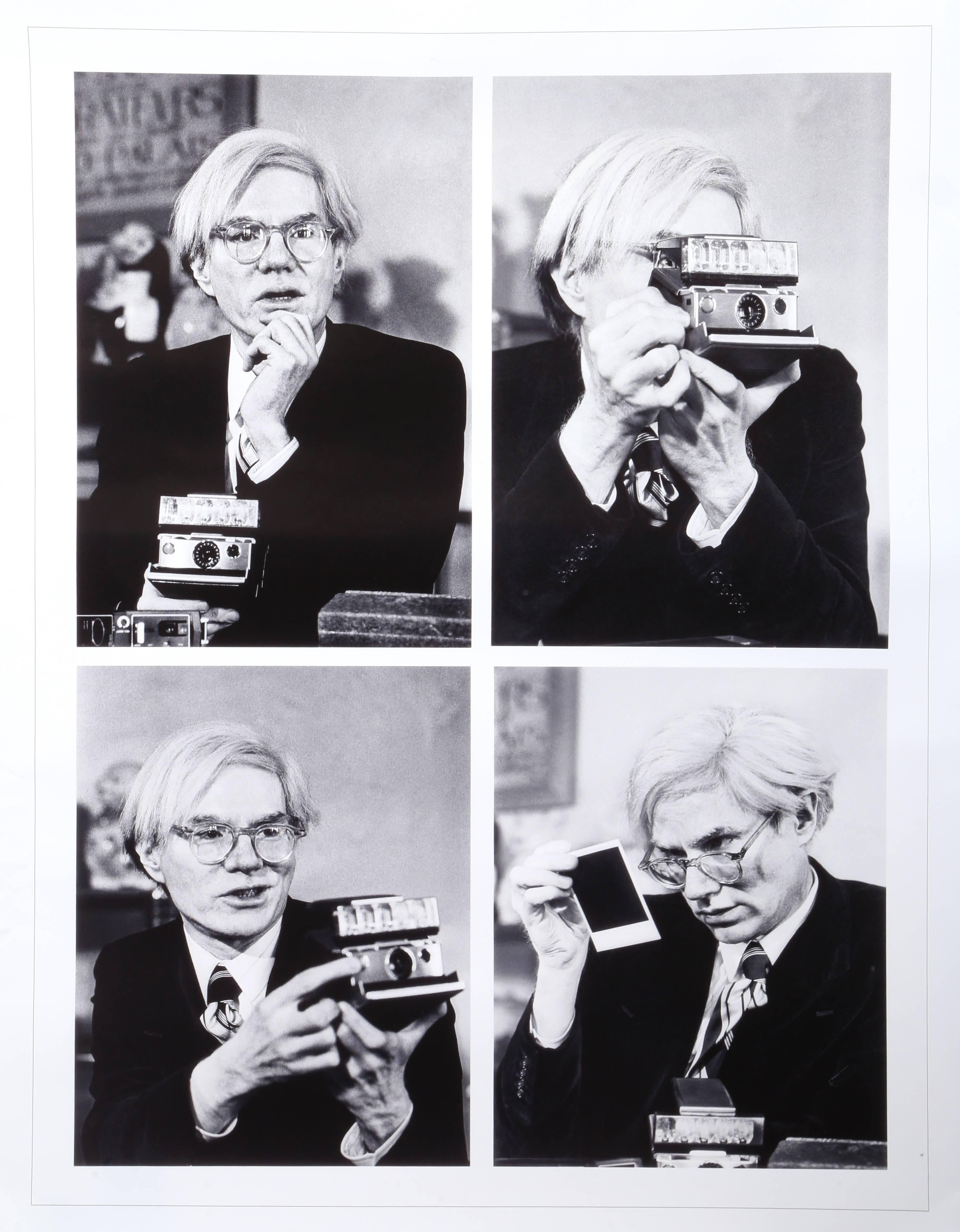 Jean-Pierre Laffont Portrait Photograph - Andy Warhol in his office on Union Square, NYC