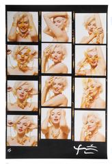 Marilyn Monroe with jewels [Contact Sheet] from The Last Sitting for Vogue 