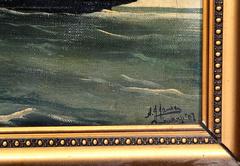 Antwerpen, Marine, Ölgemälde auf Leinwand von Harry J. Jansen, Antwerpen
