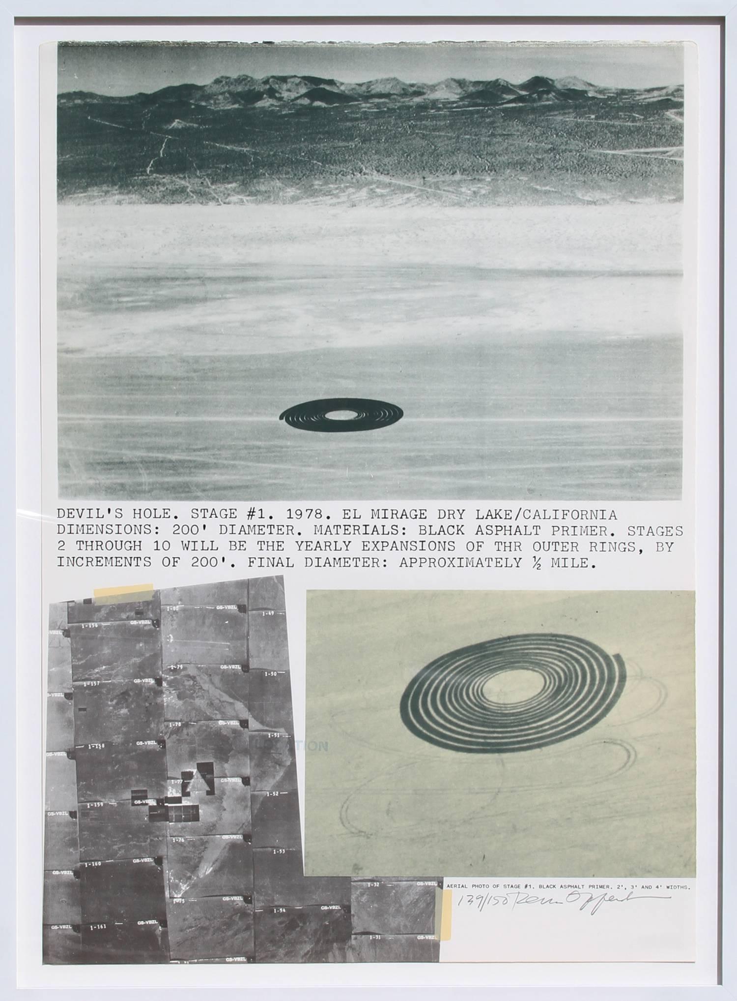 Dennis A. Oppenheim Landscape Print – Devil's Hole