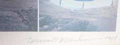 Target, litografia astratta concettuale di Dennis A. Oppenheim