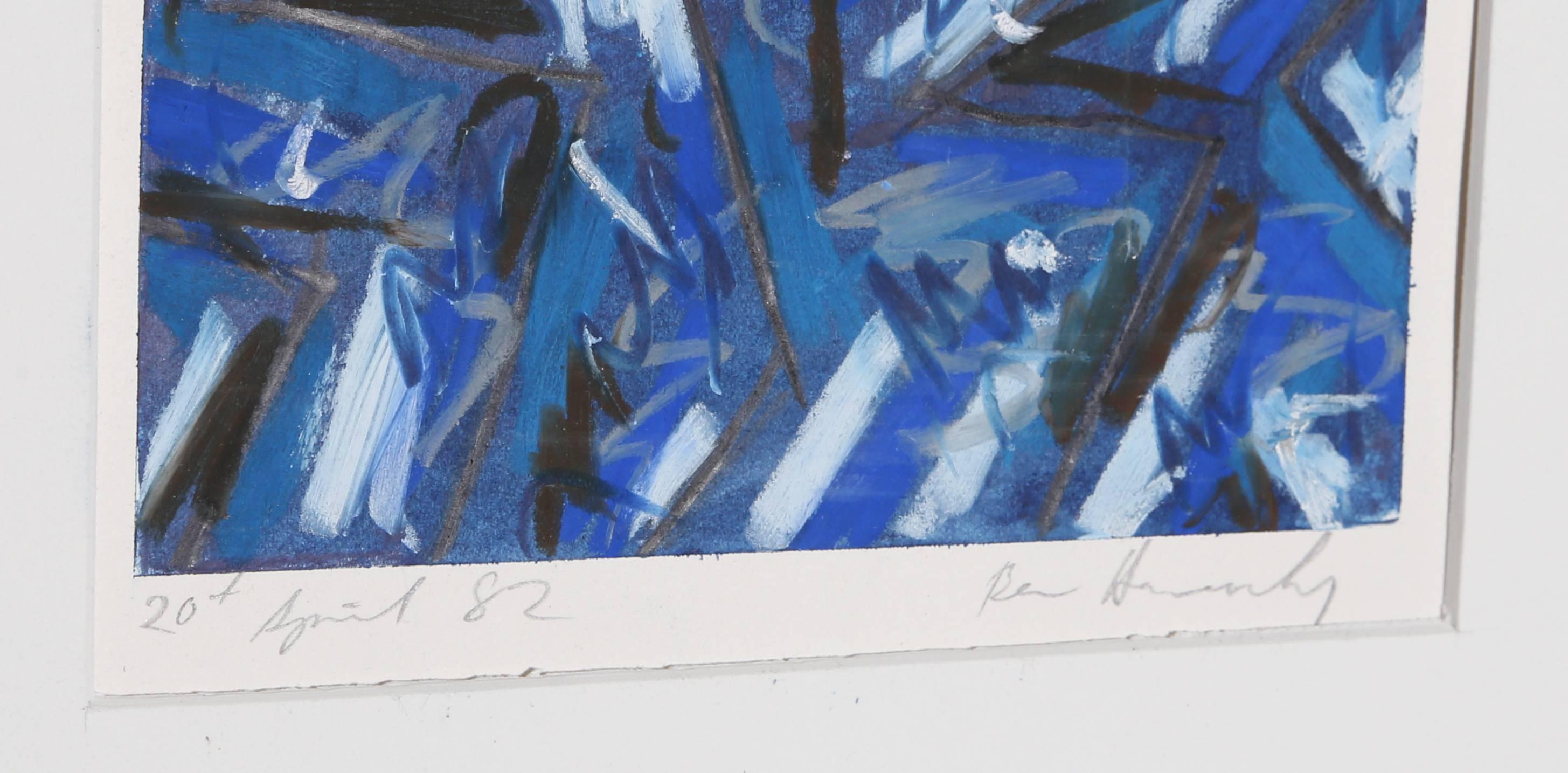 20th April, Abstract Oil Pastel Drawing by Ben Hancocks For Sale 2