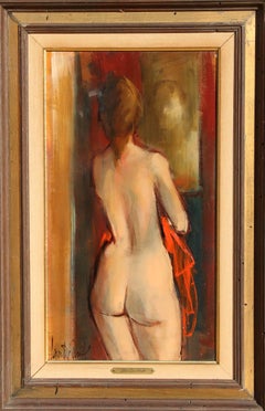 Farewell, Nude Oil Painting on Canvas by Jan De Ruth