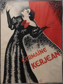 Germaine Kerjean, Cartel litografía 1934